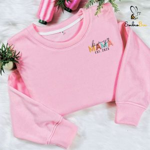 Boy Mama Est 2023 Embroidered Sweatshirt
