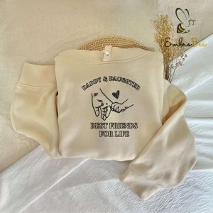 Embroidered Daddy Daughter Hoodies – Perfect Gift for Dad and Daughter