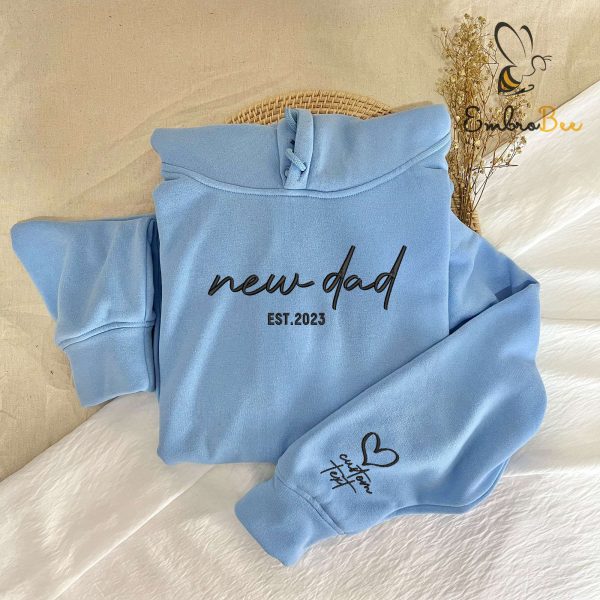 New Dad Hoodie Embroidered – Celebrate Fatherhood in Style