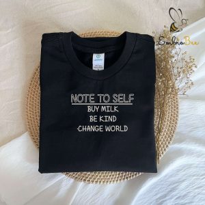 Note To Self Sending Mama Embroidered Sweatshirt
