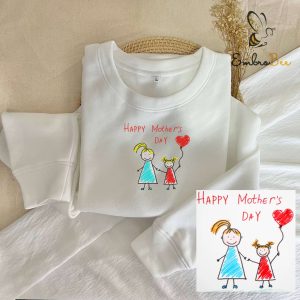 Personalized Child's Drawing Embroidered Shirt