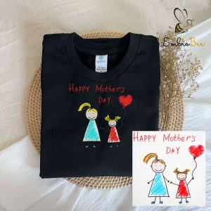 Personalized Child’s Drawing Embroidered Shirt