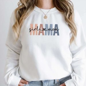 Custom Mama Boy and Girl Embroidery Sweatshirt – Mother’s Day Gift
