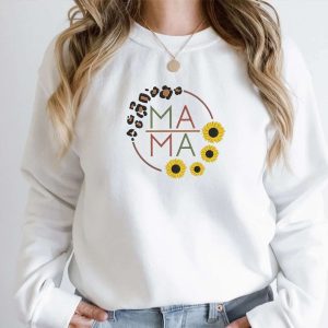 Retro Floral Mama Embroidery Sweatshirt - Mother's Day Gift
