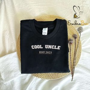 Cool Uncle Est.2023 Embroidered Sweatshirt