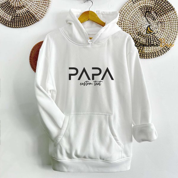 Custom Text Special Papa Embroidered Sweatshirt Hoodie