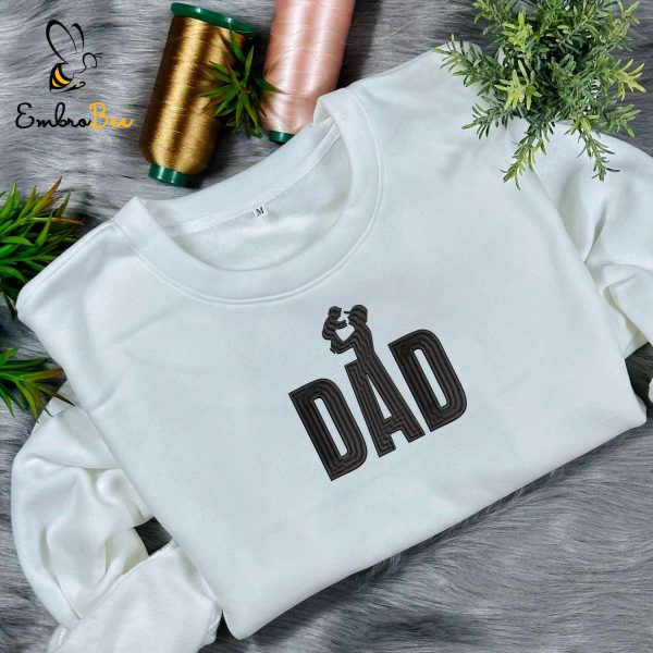 Embroidered Baby and Dad Sweatshirt
