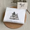 Embroidered Holding Flowers Book Sweatshirt