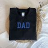 Dog Father Dad Embroidered Sweatshirt – Custom Dog Dad Paw