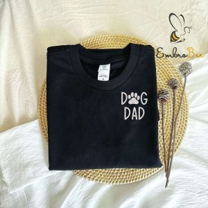Embroidered Dog Dad Sweatshirt -Gift for Dog Lover