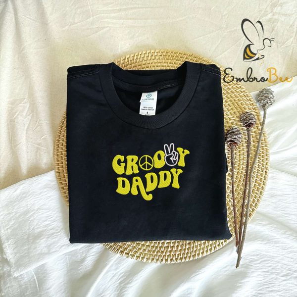 Embroidered Groovy Daddy Sweatshirt