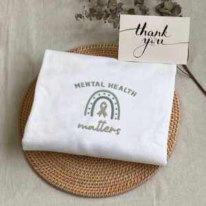 Embroidered Symbol Mental Health Matters Sweatshirt