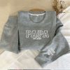 Custom Text Special Papa Embroidered Sweatshirt Hoodie