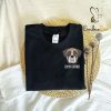 Personalized Dog Father Sweatshirt Embroidered Bichon Frise