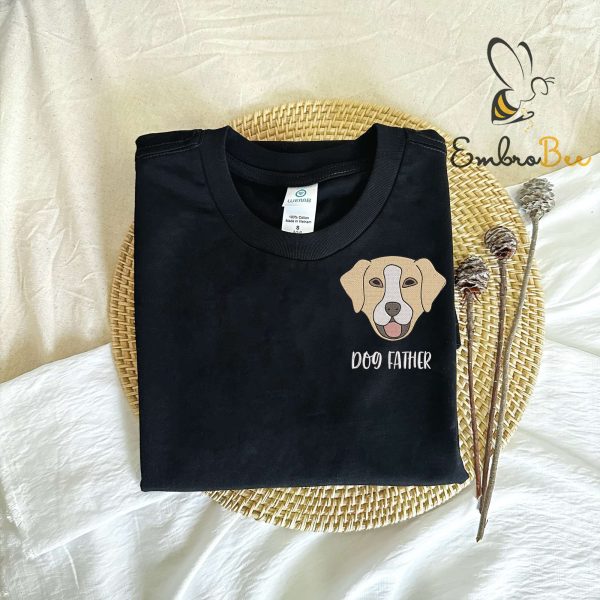 Personalized Dog Father Sweatshirt Embroidered Labrador Retriever