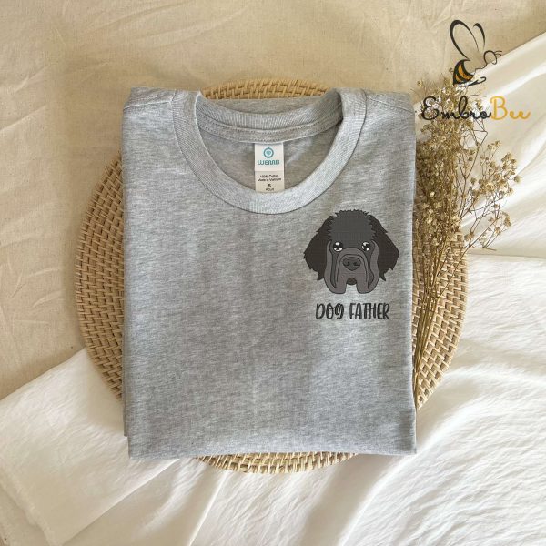 Personalized Dog Father Sweatshirt Embroidered Newfoundland