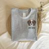 Personalized Dog Father Sweatshirt Embroidered Bernese Mountain
