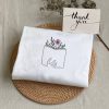 Embroidered Holding Flowers Book Sweatshirt